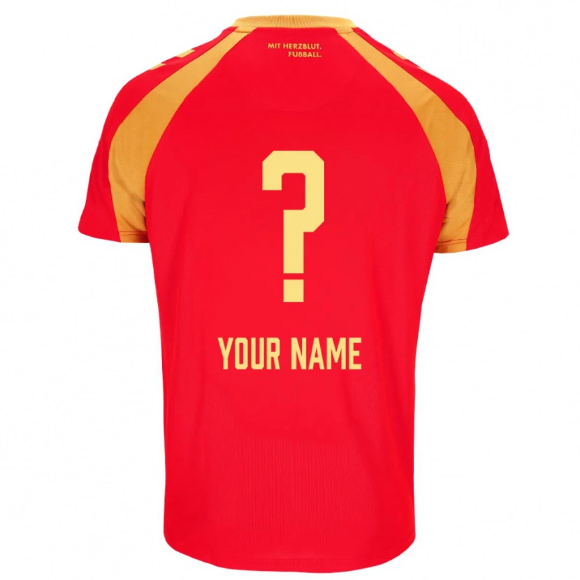 Danxen Donna Maglia Il Tuo Nome #0 Rosso Arancione Nero Kit Gara Away 2026/27 Maglietta
