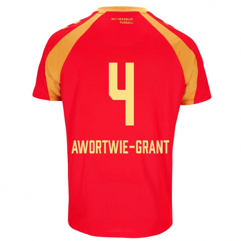 Danxen Donna Maglia Nyamekye Awortwie-Grant #4 Rosso Arancione Nero Kit Gara Away 2026/27 Maglietta
