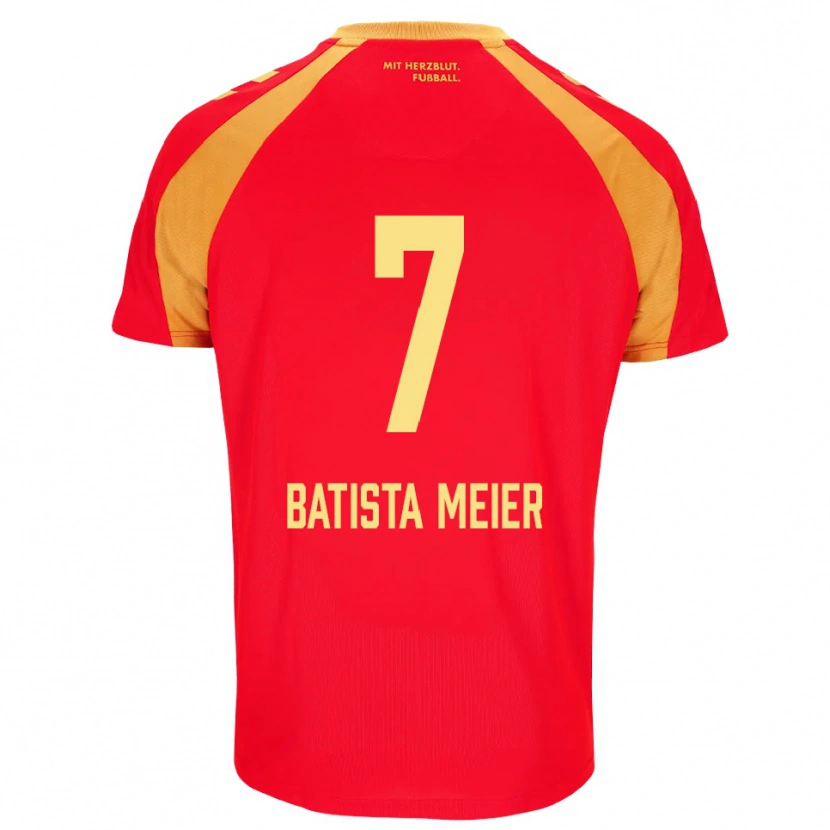 Danxen Donna Maglia Oliver Batista Meier #7 Rosso Arancione Nero Kit Gara Away 2026/27 Maglietta