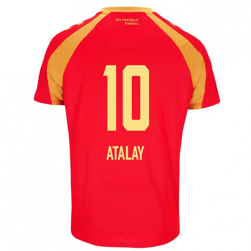 Danxen Donna Maglia Ibrahim Atalay #10 Rosso Arancione Nero Kit Gara Away 2026/27 Maglietta