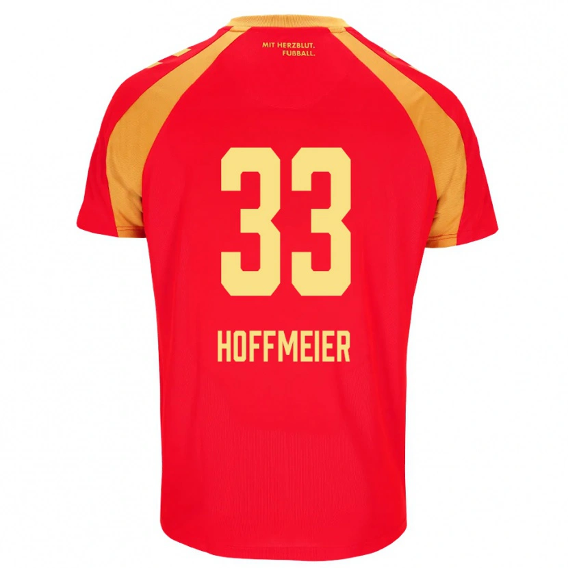 Danxen Donna Maglia Marcel Hoffmeier #33 Rosso Arancione Nero Kit Gara Away 2026/27 Maglietta