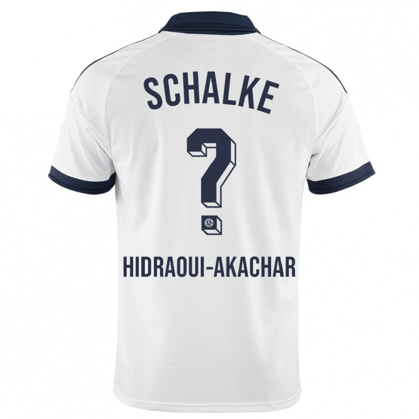 Danxen Donna Maglia Yassin Hidraoui-Akachar #0 Bianco Nero Kit Gara Away 2026/27 Maglietta