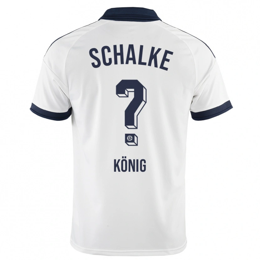 Danxen Donna Maglia Sean König #0 Bianco Nero Kit Gara Away 2026/27 Maglietta