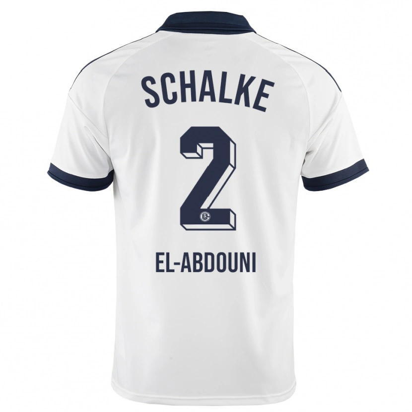 Danxen Donna Maglia Amir El-Abdouni #2 Bianco Nero Kit Gara Away 2026/27 Maglietta