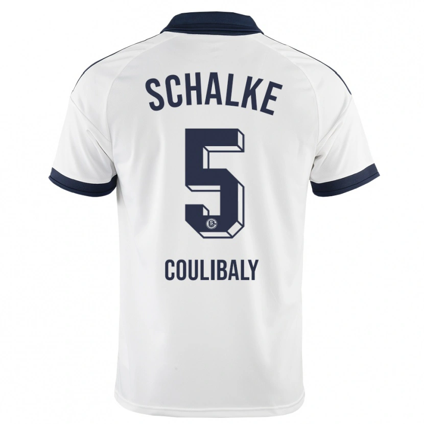 Danxen Donna Maglia Barakissa Coulibaly #5 Bianco Nero Kit Gara Away 2026/27 Maglietta