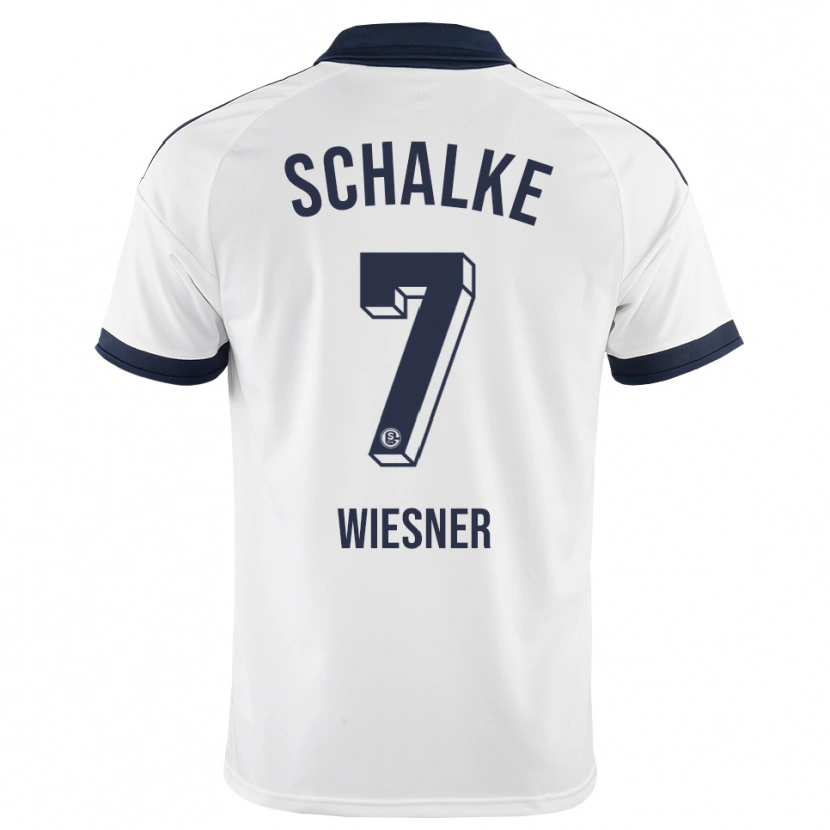 Danxen Donna Maglia Timo Wiesner #7 Bianco Nero Kit Gara Away 2026/27 Maglietta