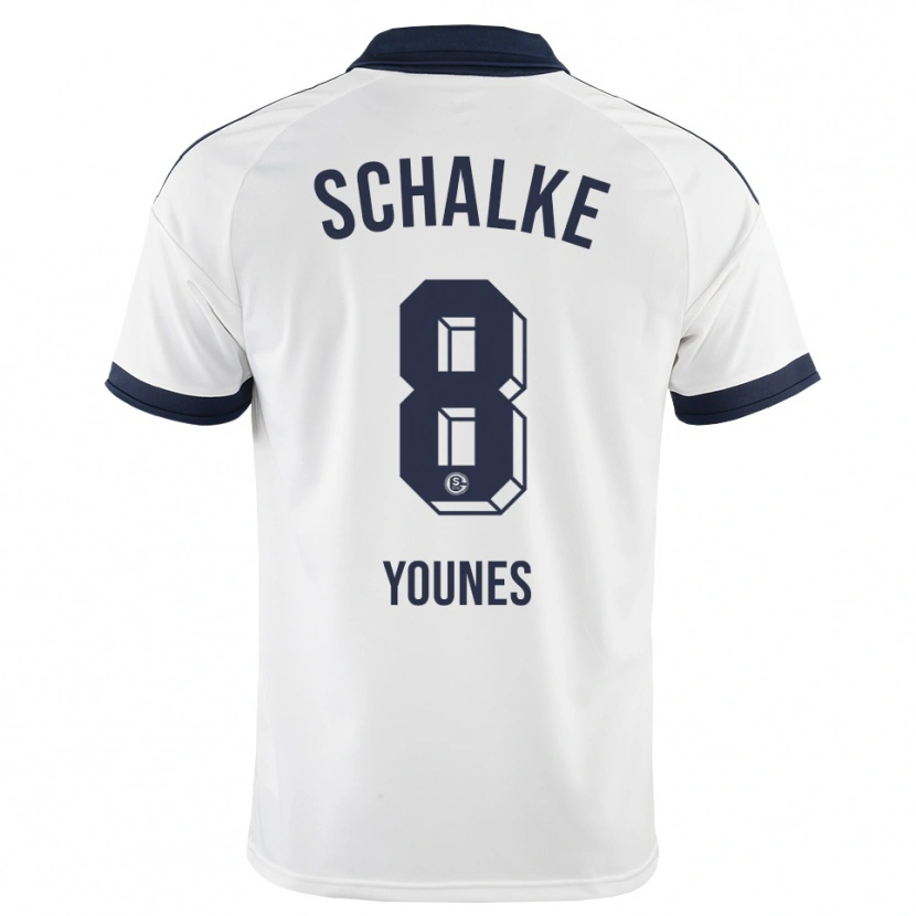 Danxen Donna Maglia Amin Younes #8 Bianco Nero Kit Gara Away 2026/27 Maglietta