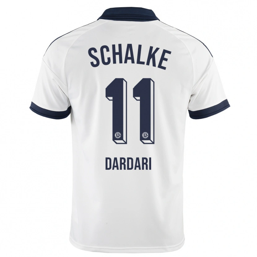 Danxen Donna Maglia Bilal Dardari #11 Bianco Nero Kit Gara Away 2026/27 Maglietta
