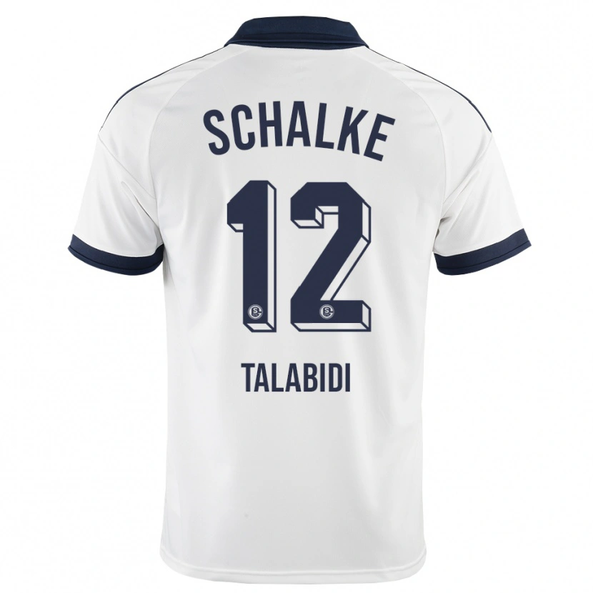 Danxen Donna Maglia Malik Talabidi #12 Bianco Nero Kit Gara Away 2026/27 Maglietta
