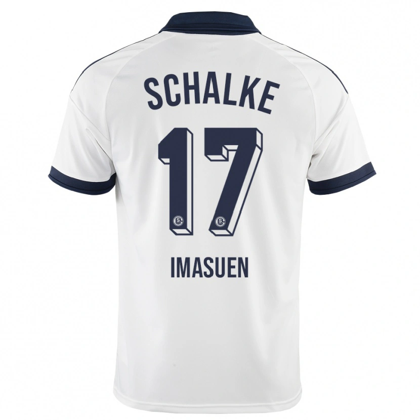Danxen Donna Maglia Joel Imasuen #17 Bianco Nero Kit Gara Away 2026/27 Maglietta