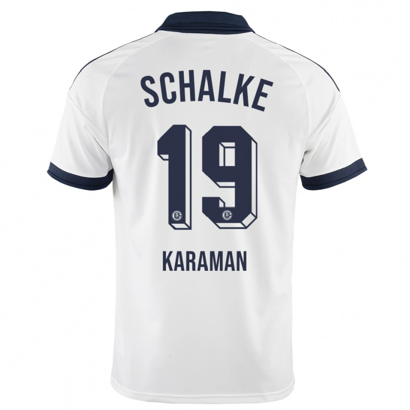 Danxen Donna Maglia Kenan Karaman #19 Bianco Nero Kit Gara Away 2026/27 Maglietta