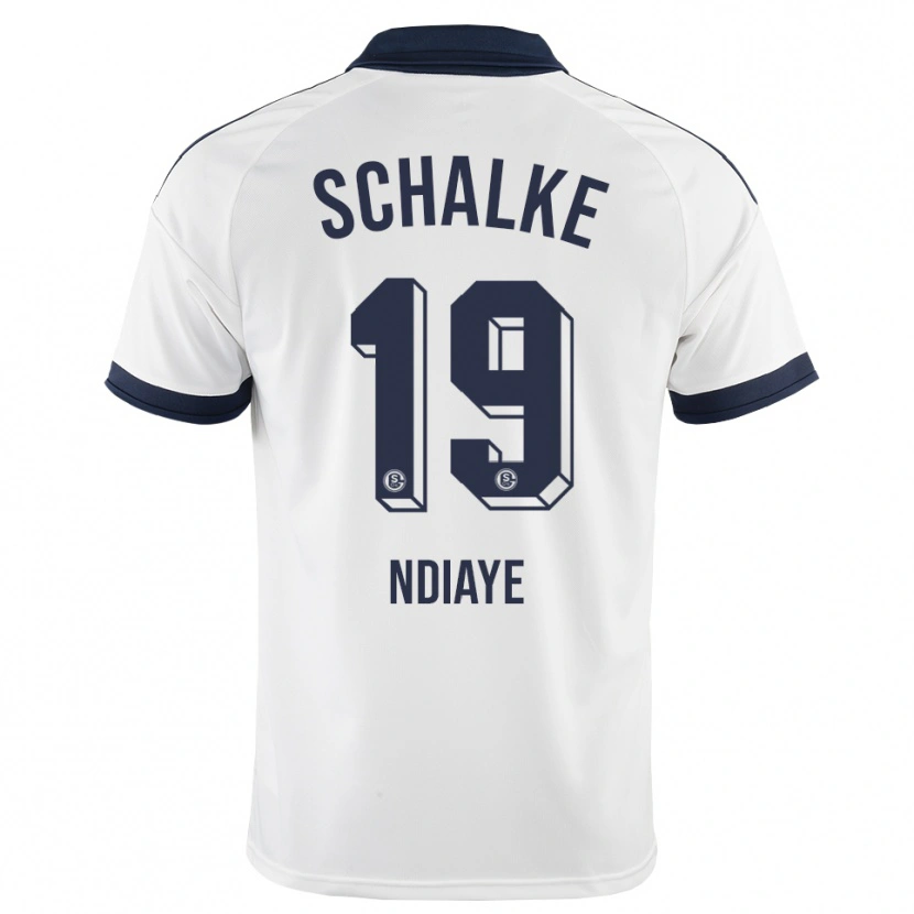 Danxen Donna Maglia Jean-Paul Ndiaye #19 Bianco Nero Kit Gara Away 2026/27 Maglietta
