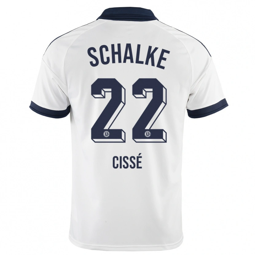 Danxen Donna Maglia Ibrahima Cissé #22 Bianco Nero Kit Gara Away 2026/27 Maglietta