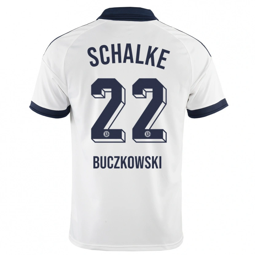 Danxen Donna Maglia Philip Buczkowski #22 Bianco Nero Kit Gara Away 2026/27 Maglietta