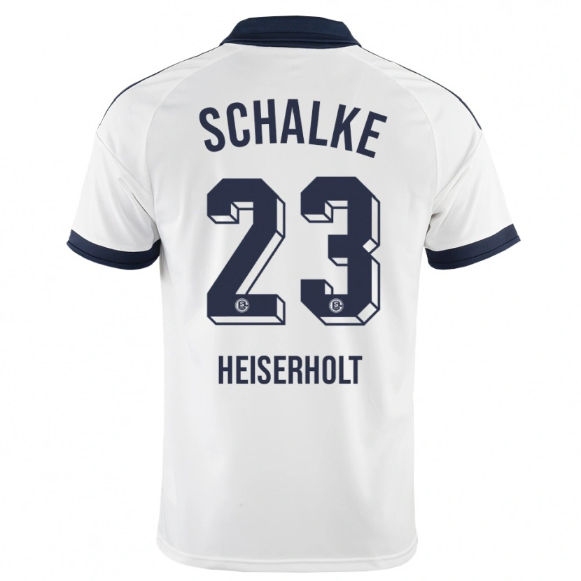 Danxen Donna Maglia Finn Heiserholt #23 Bianco Nero Kit Gara Away 2026/27 Maglietta