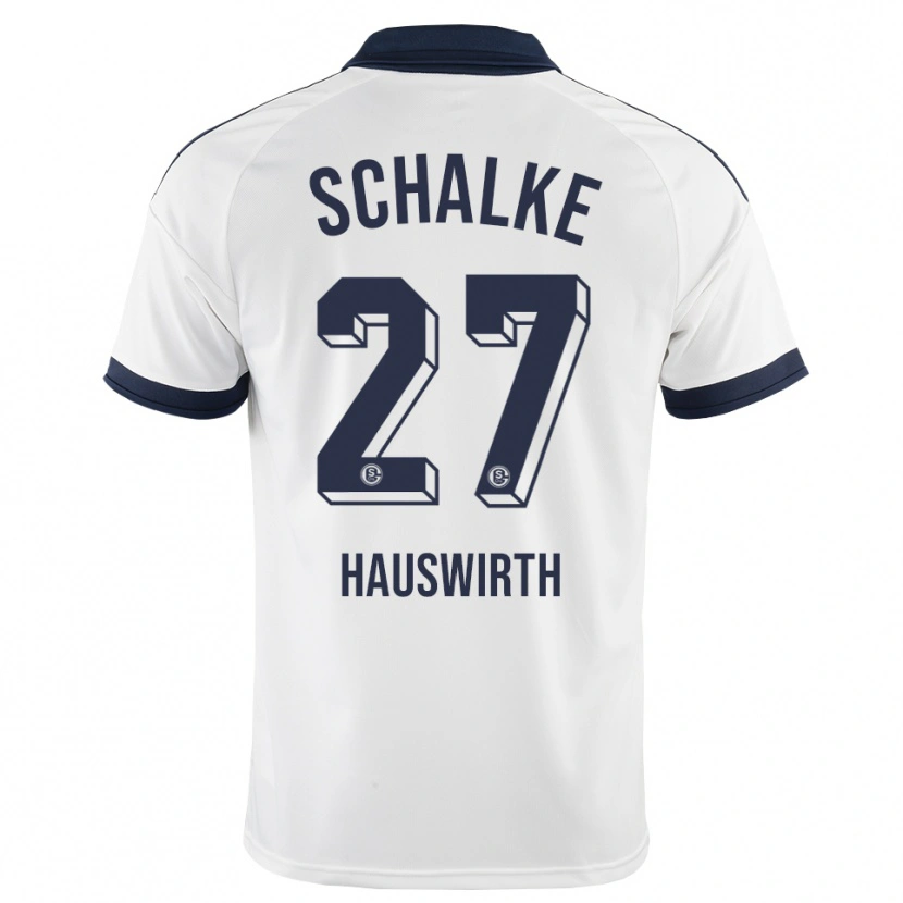 Danxen Donna Maglia Max Hauswirth #27 Bianco Nero Kit Gara Away 2026/27 Maglietta