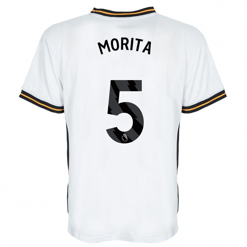 Danxen Donna Maglia Hidemasa Morita #5 Bianco Arancione Nero Kit Gara Away 2026/27 Maglietta
