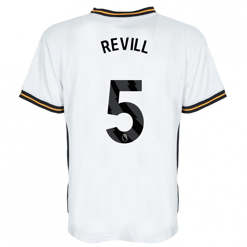 Danxen Donna Maglia Harry Revill #5 Bianco Arancione Nero Kit Gara Away 2026/27 Maglietta