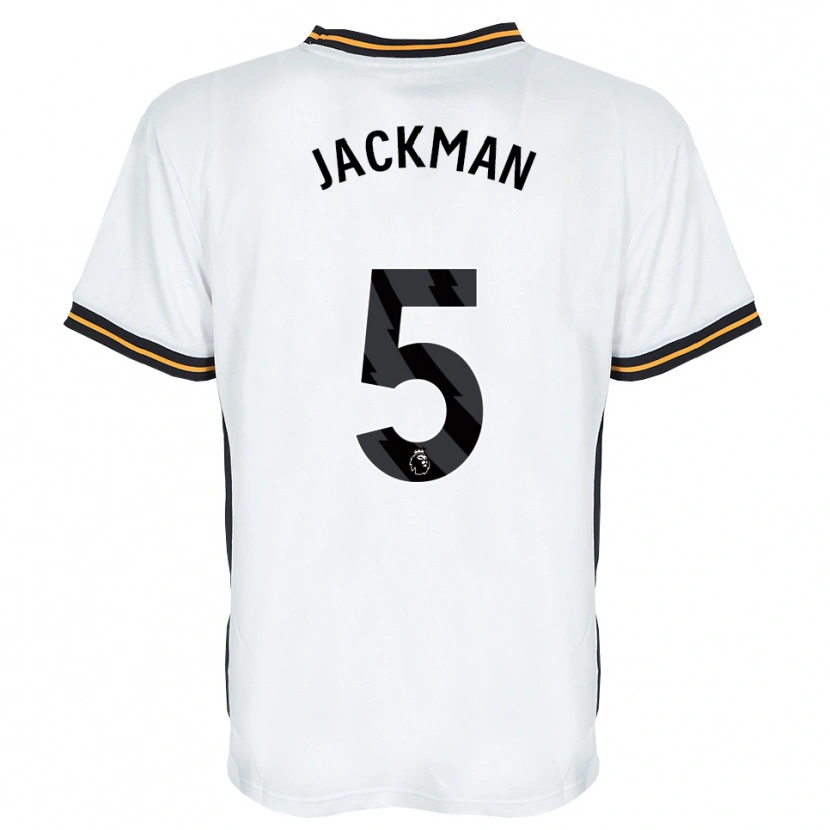 Danxen Donna Maglia Ellice Jackman #5 Bianco Arancione Nero Kit Gara Away 2026/27 Maglietta