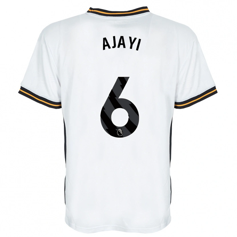 Danxen Donna Maglia Semi Ajayi #6 Bianco Arancione Nero Kit Gara Away 2026/27 Maglietta