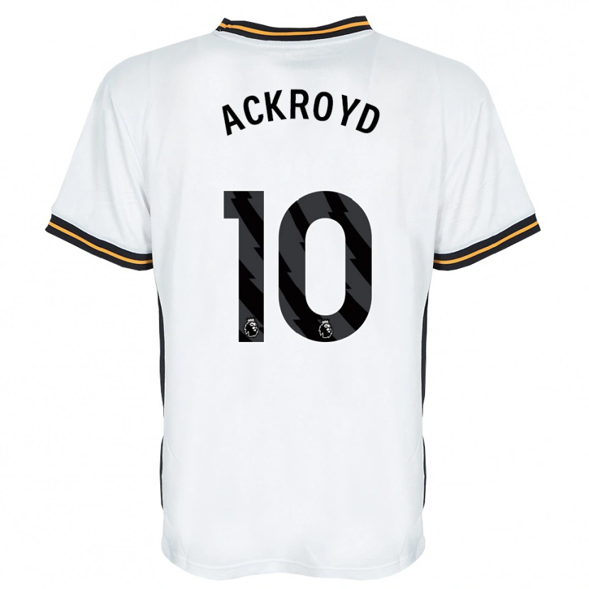 Danxen Donna Maglia Rachael Ackroyd #10 Bianco Arancione Nero Kit Gara Away 2026/27 Maglietta