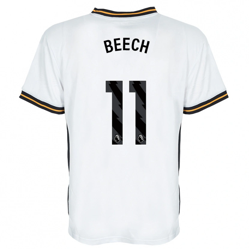 Danxen Donna Maglia Rebecca Beech #11 Bianco Arancione Nero Kit Gara Away 2026/27 Maglietta