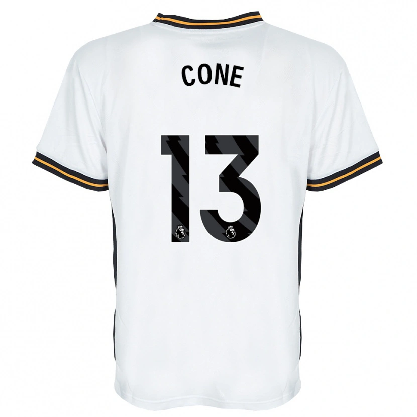 Danxen Donna Maglia Sharla Cone #13 Bianco Arancione Nero Kit Gara Away 2026/27 Maglietta