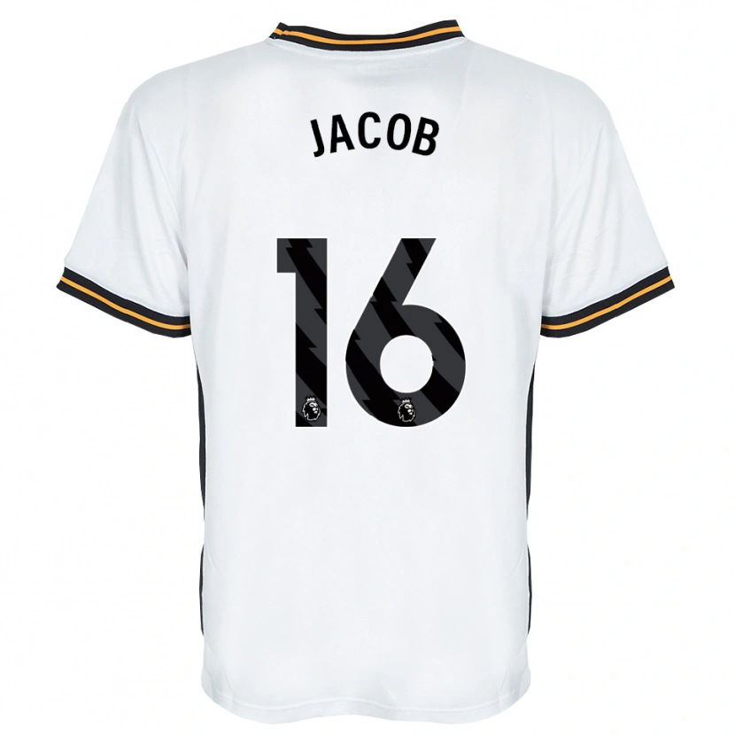 Danxen Donna Maglia Matty Jacob #16 Bianco Arancione Nero Kit Gara Away 2026/27 Maglietta
