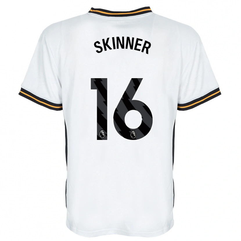Danxen Donna Maglia Harley Skinner #16 Bianco Arancione Nero Kit Gara Away 2026/27 Maglietta