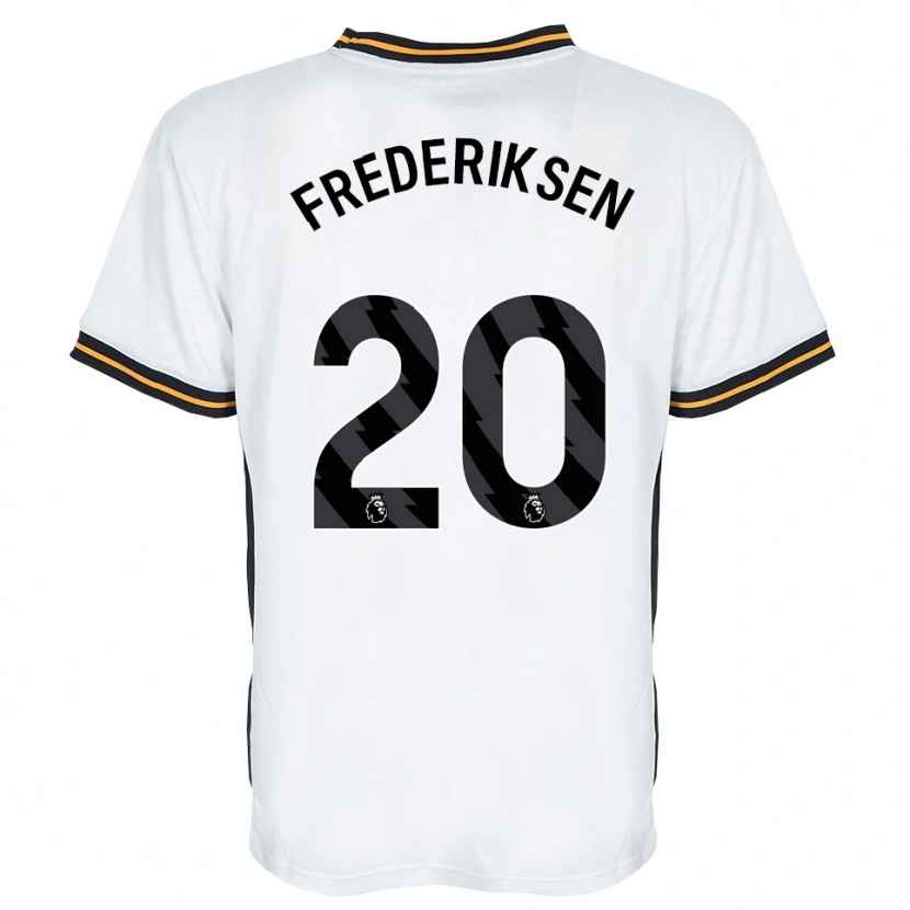 Danxen Donna Maglia Abbey Frederiksen #20 Bianco Arancione Nero Kit Gara Away 2026/27 Maglietta