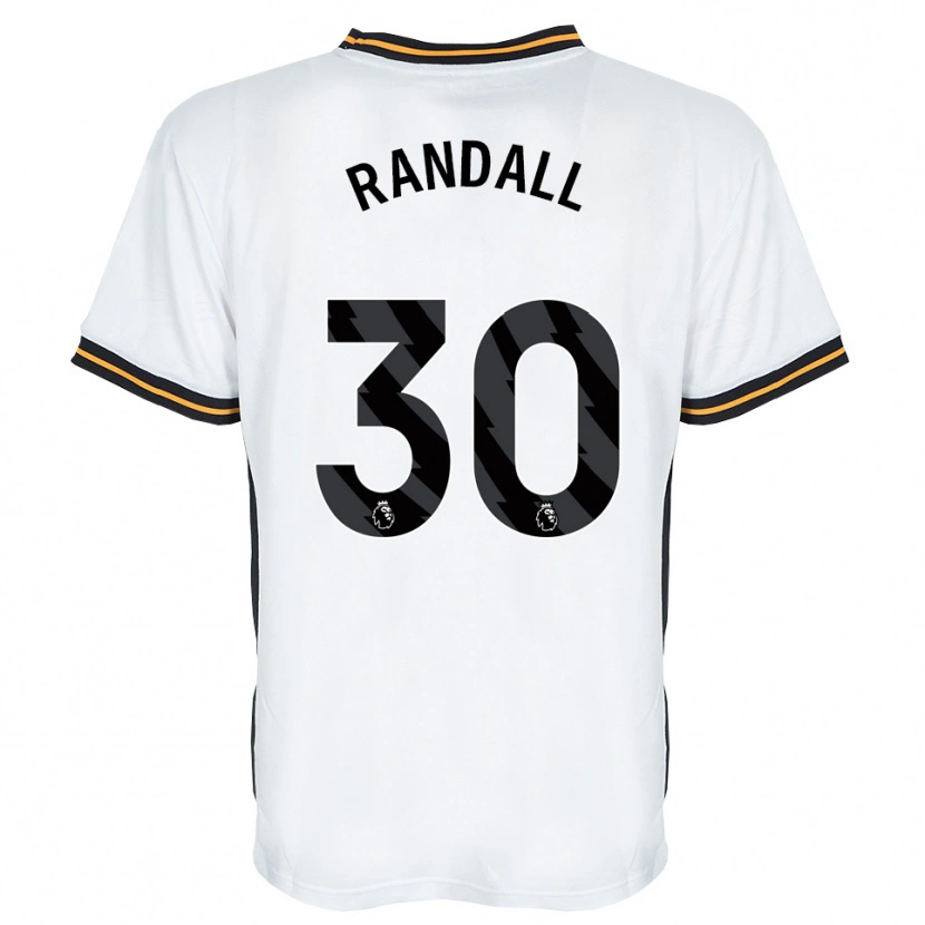 Danxen Donna Maglia Jennifer Randall #30 Bianco Arancione Nero Kit Gara Away 2026/27 Maglietta