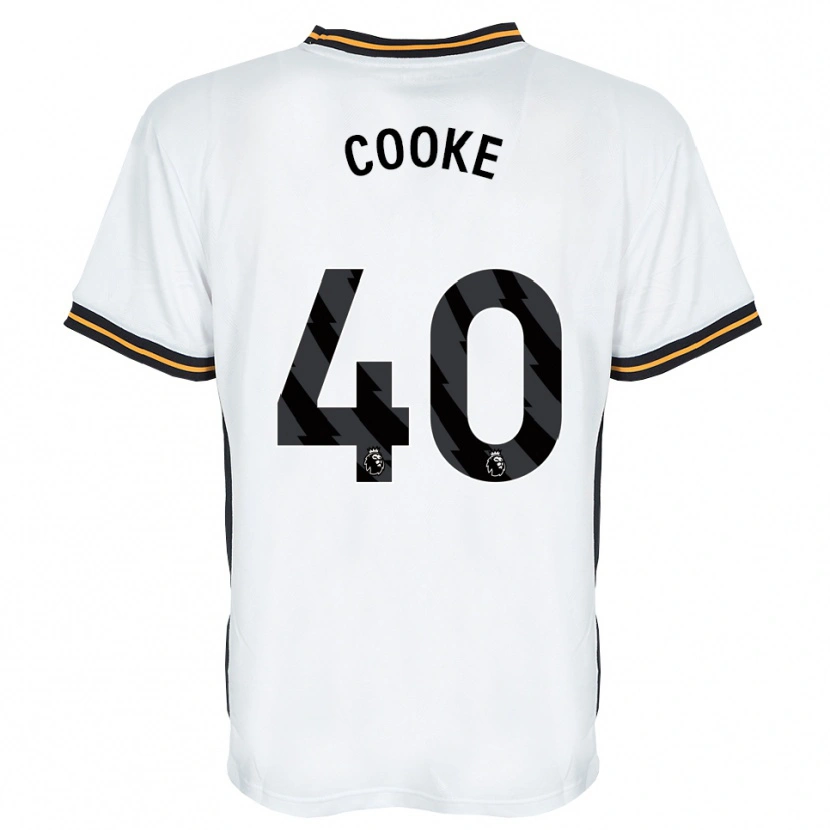 Danxen Donna Maglia Megan Cooke #40 Bianco Arancione Nero Kit Gara Away 2026/27 Maglietta