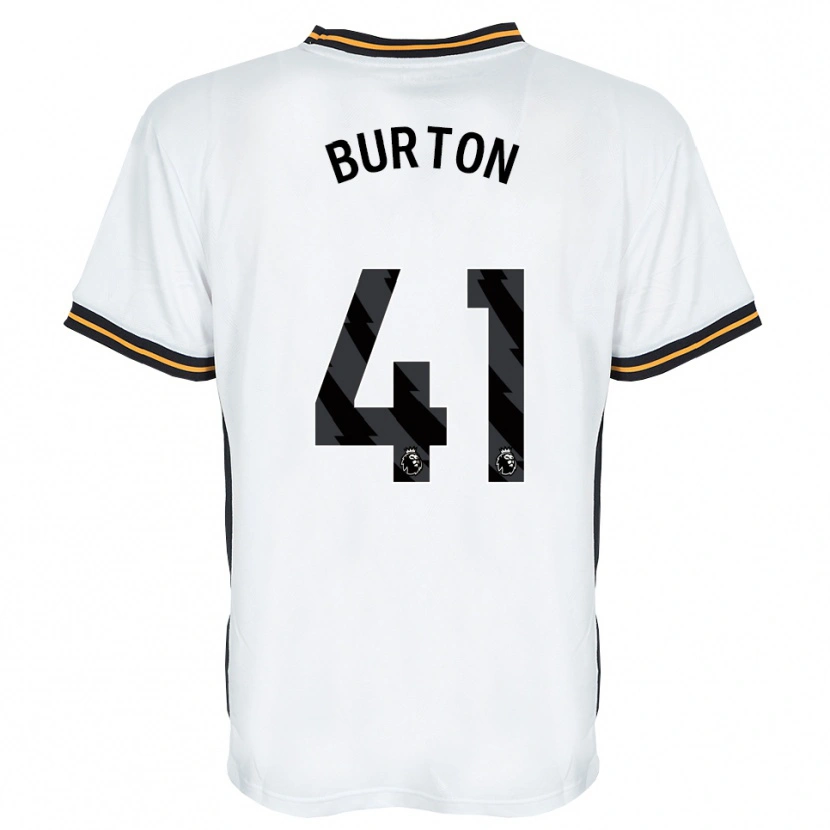 Danxen Donna Maglia Jess Burton #41 Bianco Arancione Nero Kit Gara Away 2026/27 Maglietta