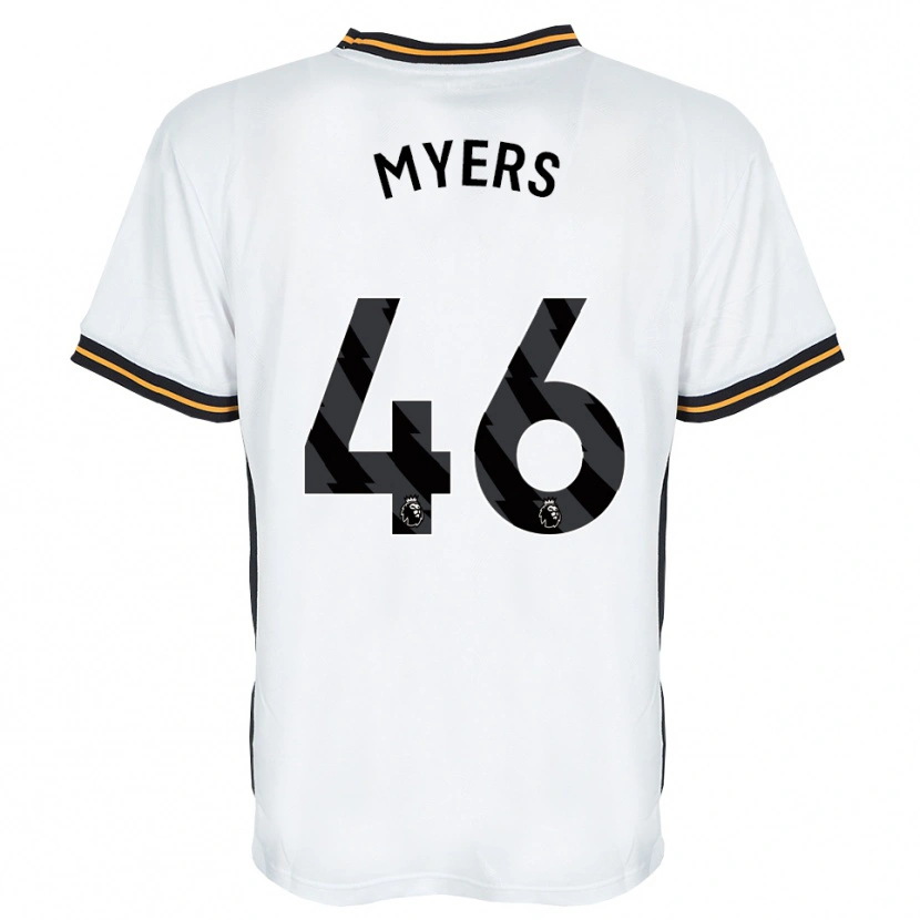 Danxen Donna Maglia Zane Myers #46 Bianco Arancione Nero Kit Gara Away 2026/27 Maglietta