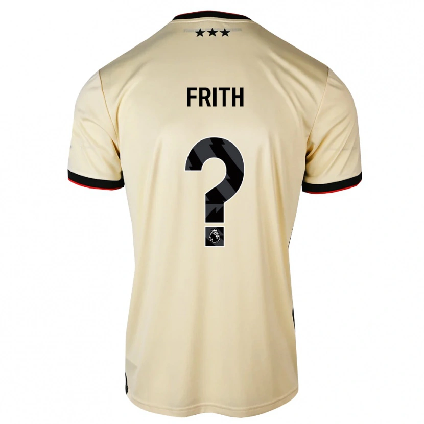 Danxen Donna Maglia Callum Frith #0 Lemonchiffon Nero Rosso Kit Gara Away 2026/27 Maglietta
