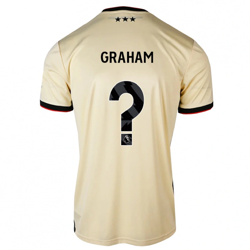 Danxen Donna Maglia Alex Graham #0 Lemonchiffon Nero Rosso Kit Gara Away 2026/27 Maglietta