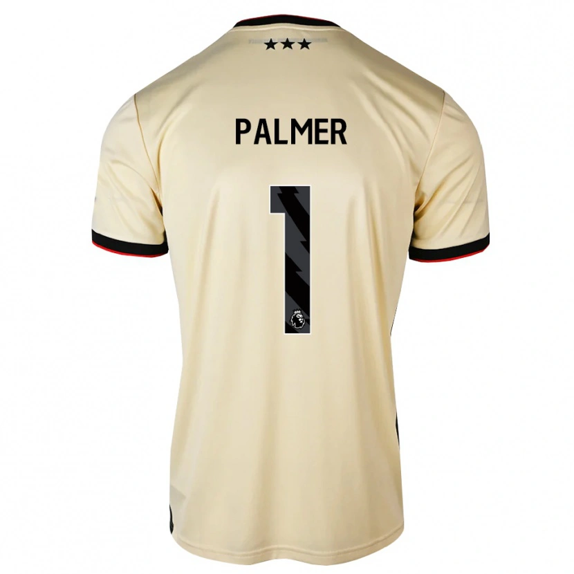 Danxen Donna Maglia Alex Palmer #1 Lemonchiffon Nero Rosso Kit Gara Away 2026/27 Maglietta