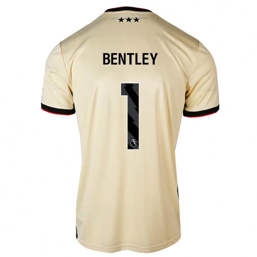 Danxen Donna Maglia Josh Bentley #1 Lemonchiffon Nero Rosso Kit Gara Away 2026/27 Maglietta