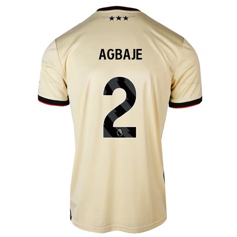 Danxen Donna Maglia Edwin Agbaje #2 Lemonchiffon Nero Rosso Kit Gara Away 2026/27 Maglietta