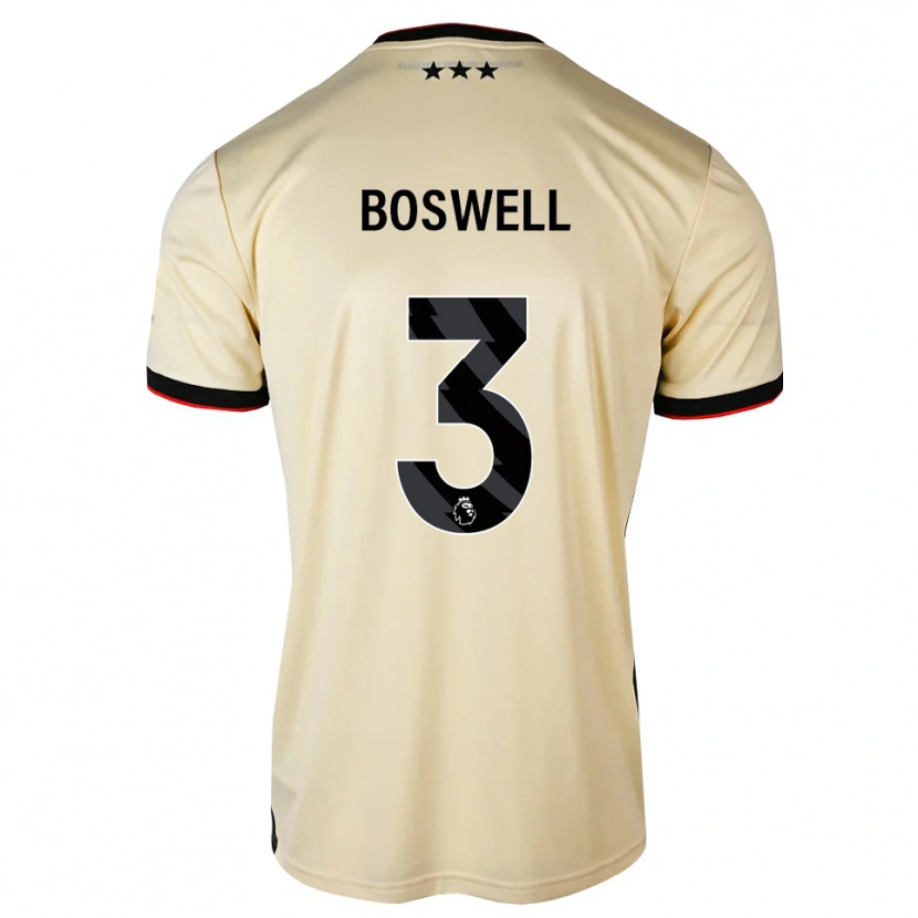 Danxen Donna Maglia Ashton Boswell #3 Lemonchiffon Nero Rosso Kit Gara Away 2026/27 Maglietta