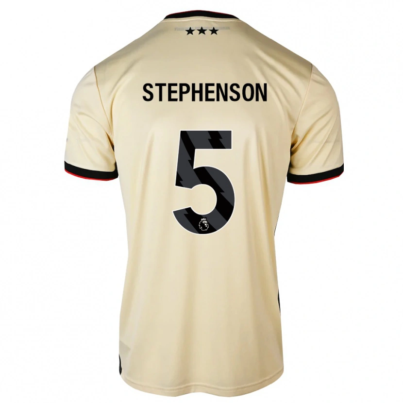 Danxen Donna Maglia Sean Stephenson #5 Lemonchiffon Nero Rosso Kit Gara Away 2026/27 Maglietta
