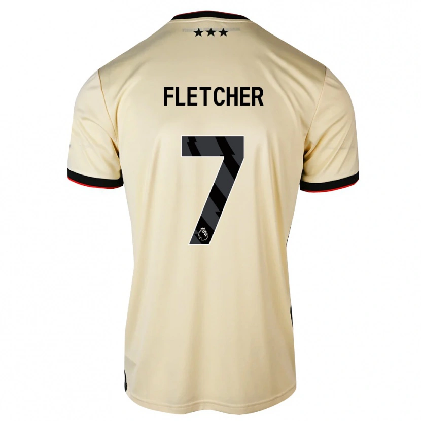 Danxen Donna Maglia Luca Fletcher #7 Lemonchiffon Nero Rosso Kit Gara Away 2026/27 Maglietta
