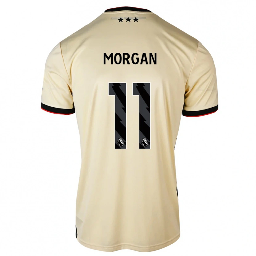 Danxen Donna Maglia Rio Oudnie-Morgan #11 Lemonchiffon Nero Rosso Kit Gara Away 2026/27 Maglietta