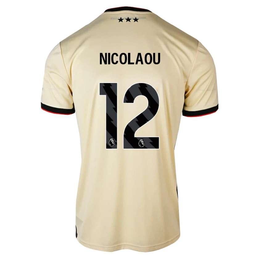 Danxen Donna Maglia Shakil Nicolaou #12 Lemonchiffon Nero Rosso Kit Gara Away 2026/27 Maglietta