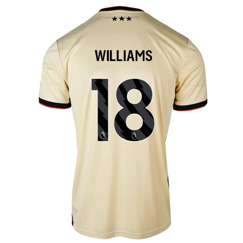 Danxen Donna Maglia Brandon Williams #18 Lemonchiffon Nero Rosso Kit Gara Away 2026/27 Maglietta