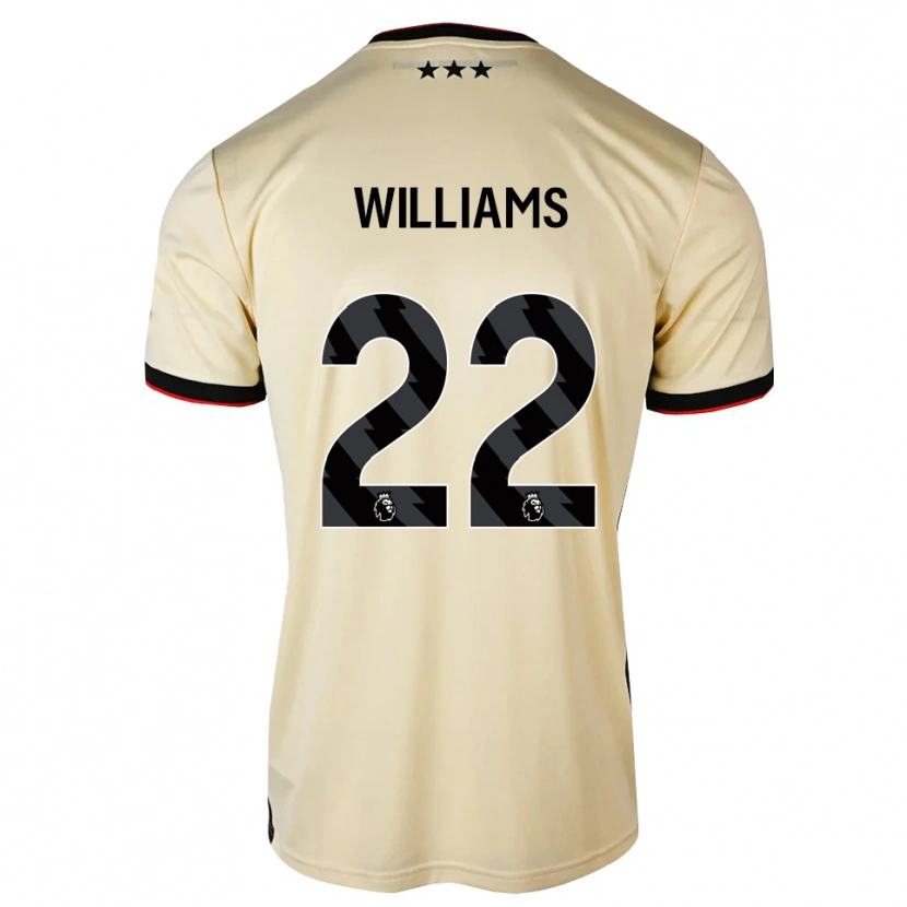 Danxen Donna Maglia Evie Williams #22 Lemonchiffon Nero Rosso Kit Gara Away 2026/27 Maglietta