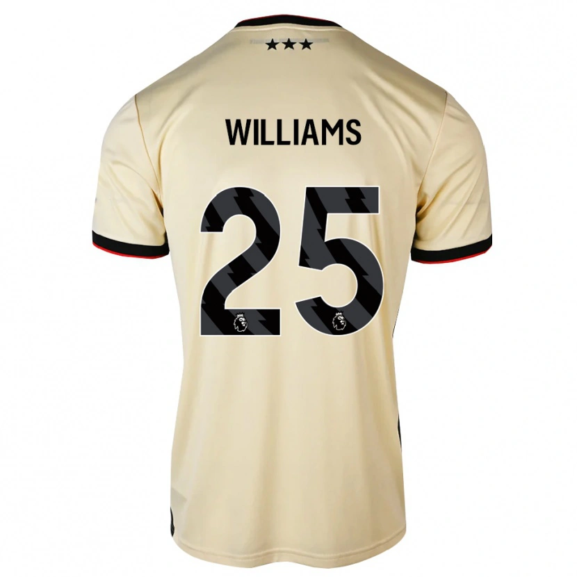 Danxen Donna Maglia Erin Williams #25 Lemonchiffon Nero Rosso Kit Gara Away 2026/27 Maglietta