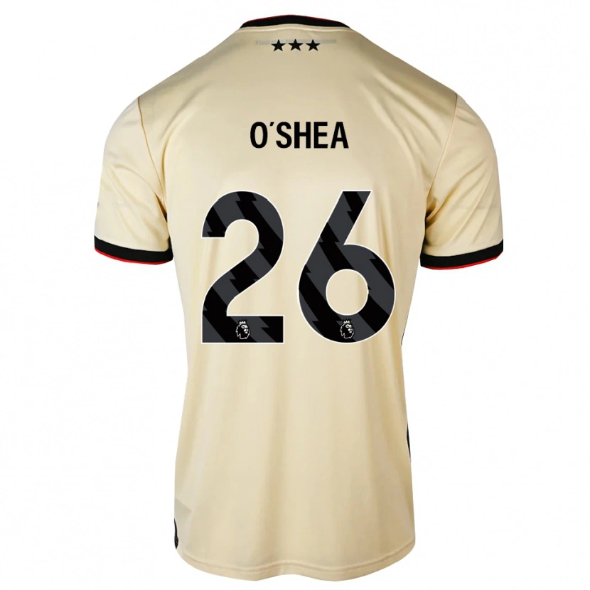 Danxen Donna Maglia Dara O'shea #26 Lemonchiffon Nero Rosso Kit Gara Away 2026/27 Maglietta