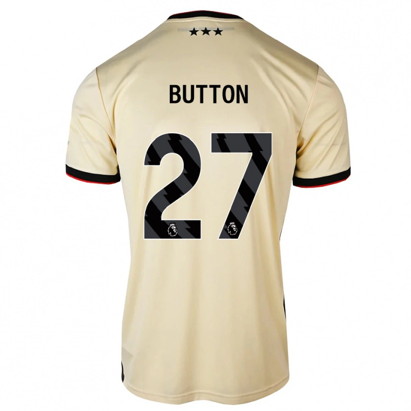 Danxen Donna Maglia David Button #27 Lemonchiffon Nero Rosso Kit Gara Away 2026/27 Maglietta
