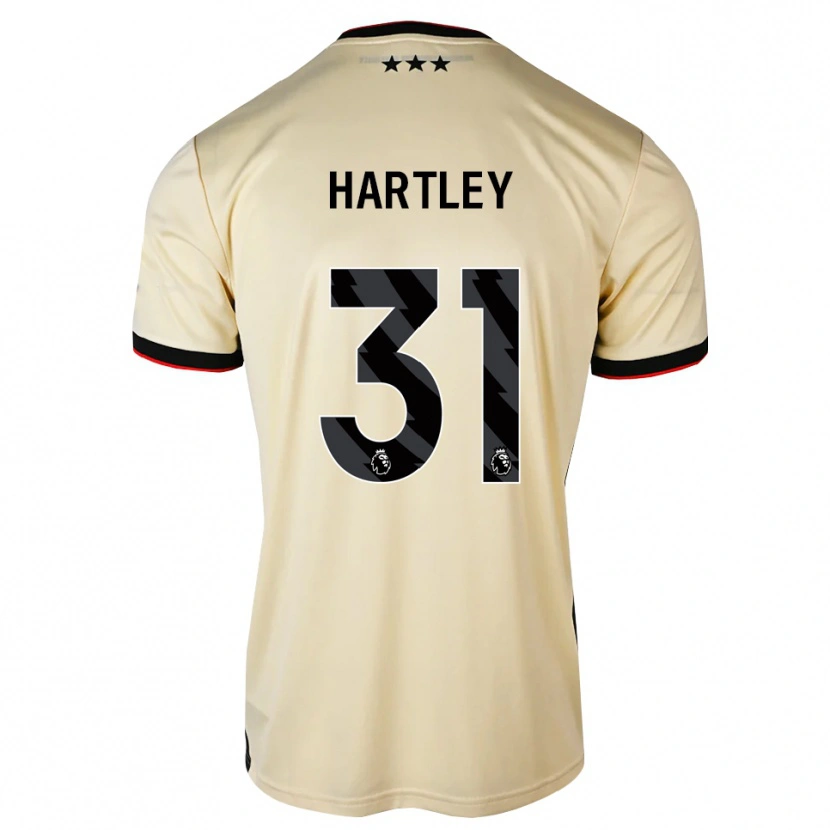 Danxen Donna Maglia Laura Hartley #31 Lemonchiffon Nero Rosso Kit Gara Away 2026/27 Maglietta